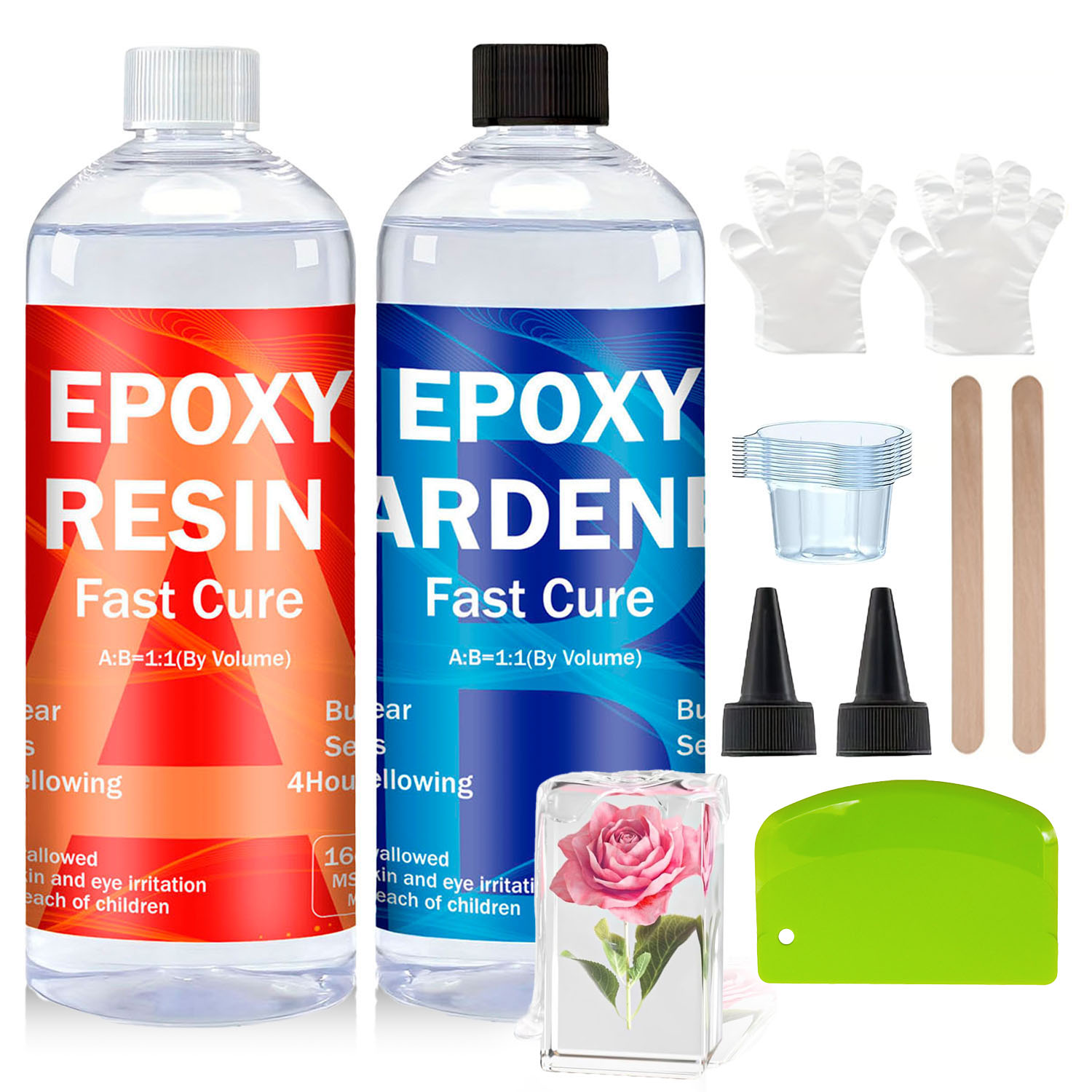Clear Epoxy Resin Kit 8oz/16oz - Resin Jewelry Kit recension och pris