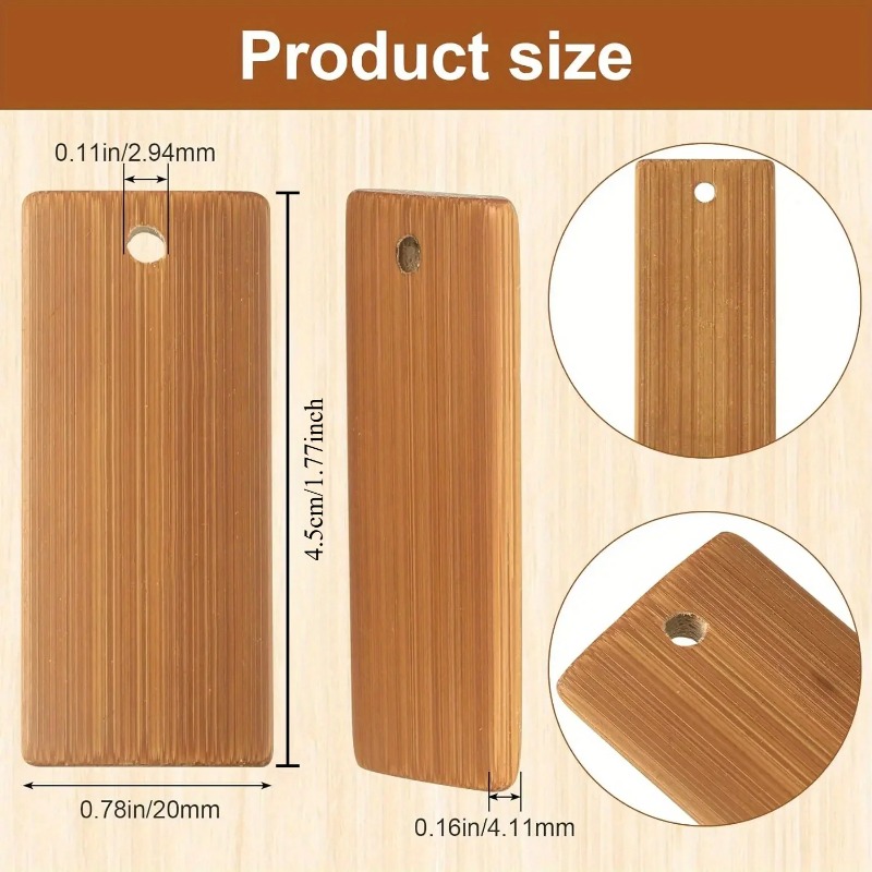 100Pcs Natural Wood Blanks 45x - Wood Ring Blank recension och pris