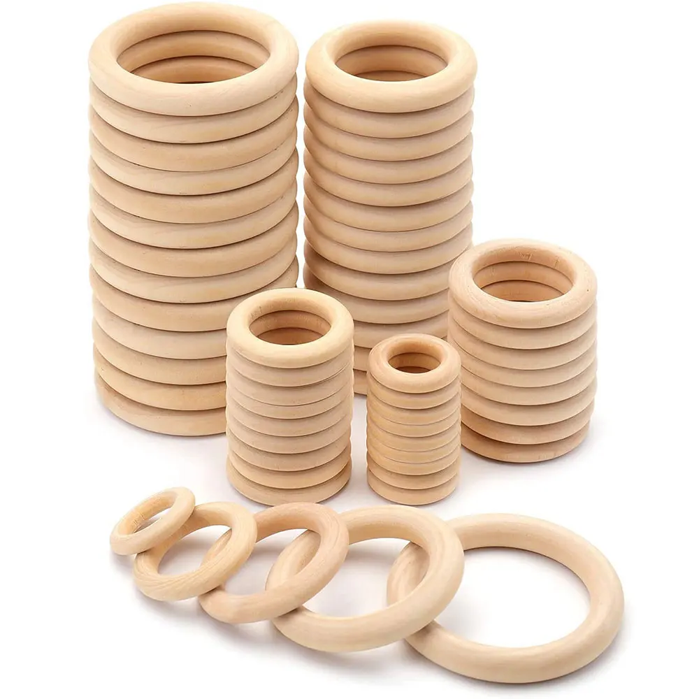 Unfinished Solid Wooden Rings  - Wood Ring Blank recension och pris