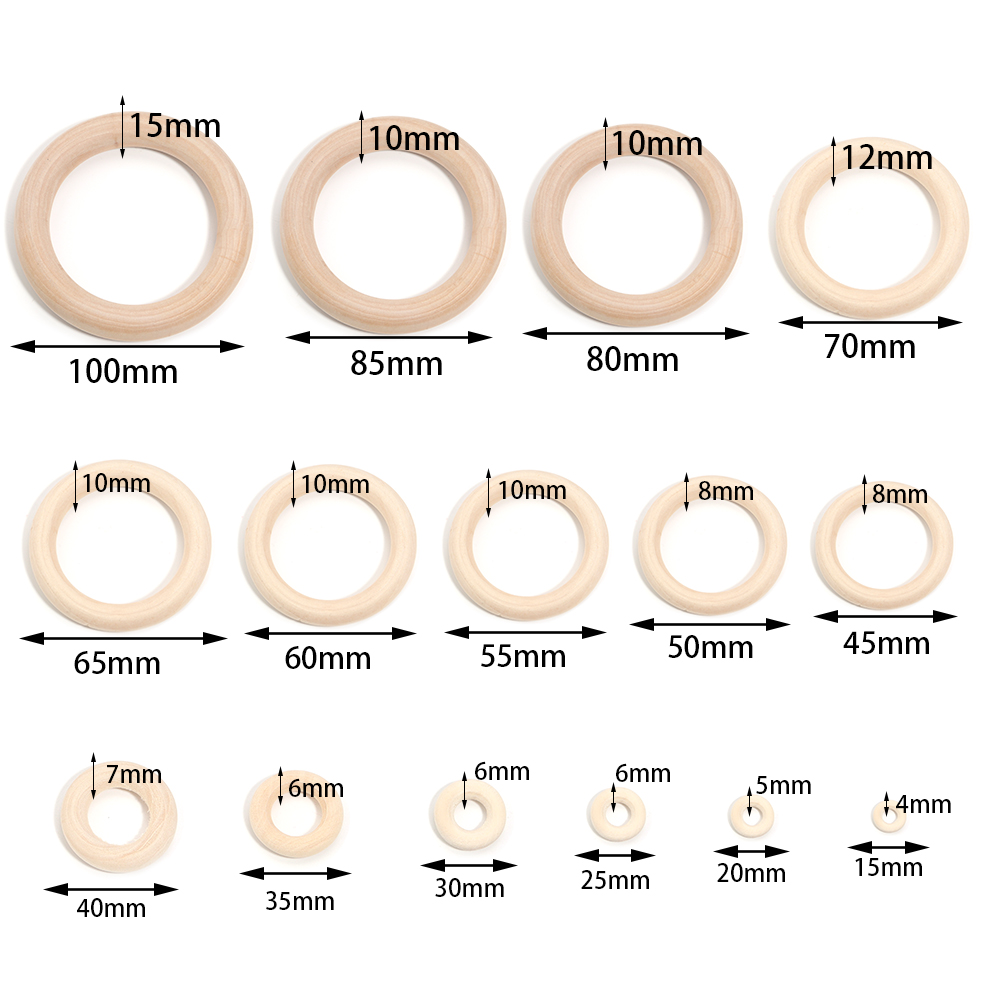 Unfinished Solid Wooden Rings  - Wood Ring Blank recension och pris