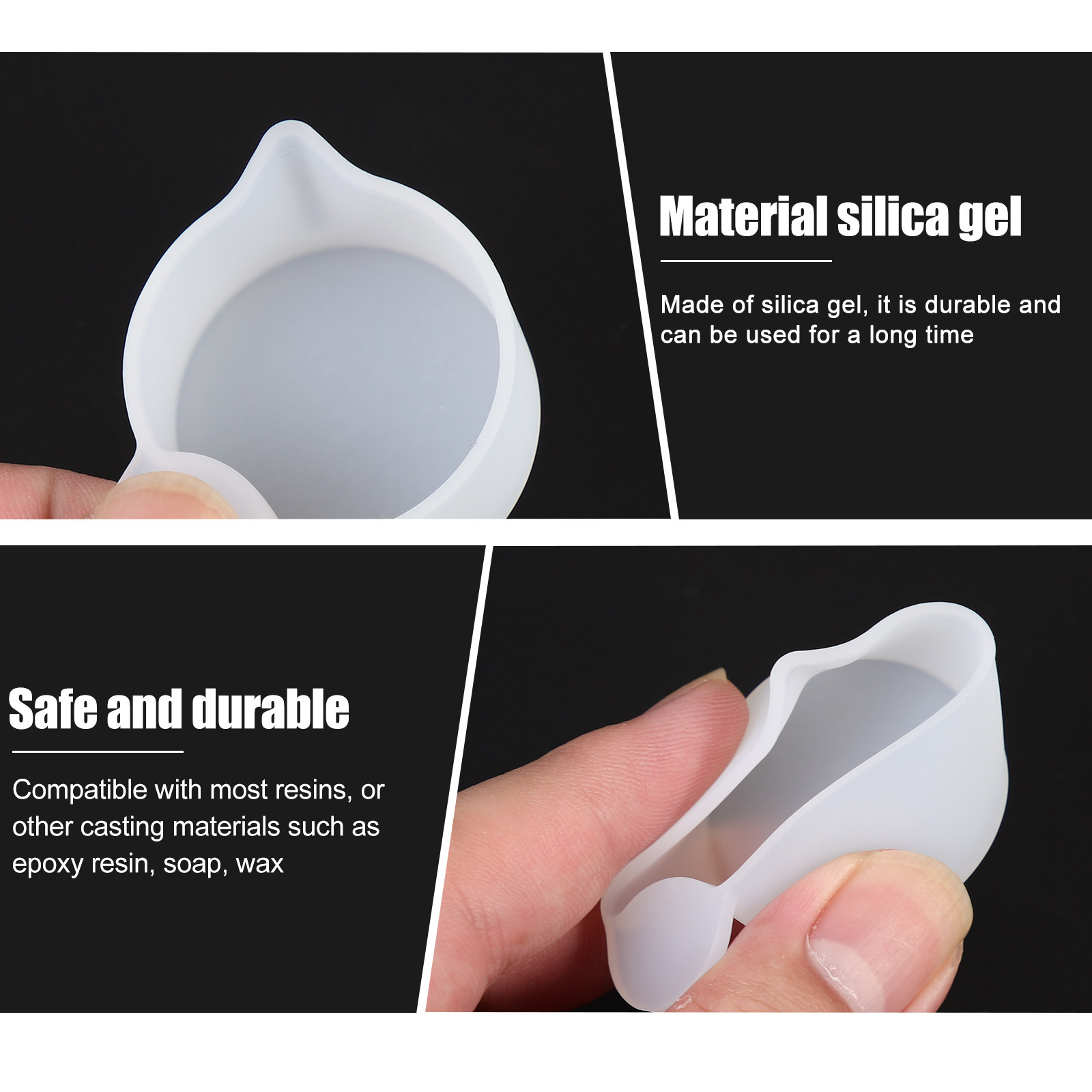 1Set Silicone DIY Epoxy Dispen - Mixing Cup Silicone recension och pris