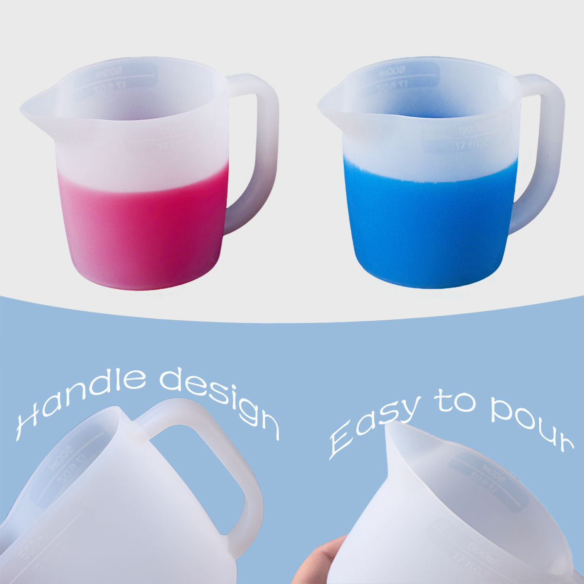 500ML Silicone Measuring Cup w - Mixing Cup Silicone recension och pris