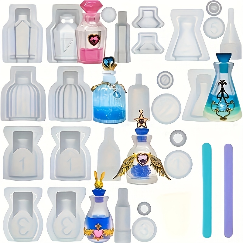 A Set Of 5 Perfume Bottle Resi - Resin Jewelry Kit recension och pris