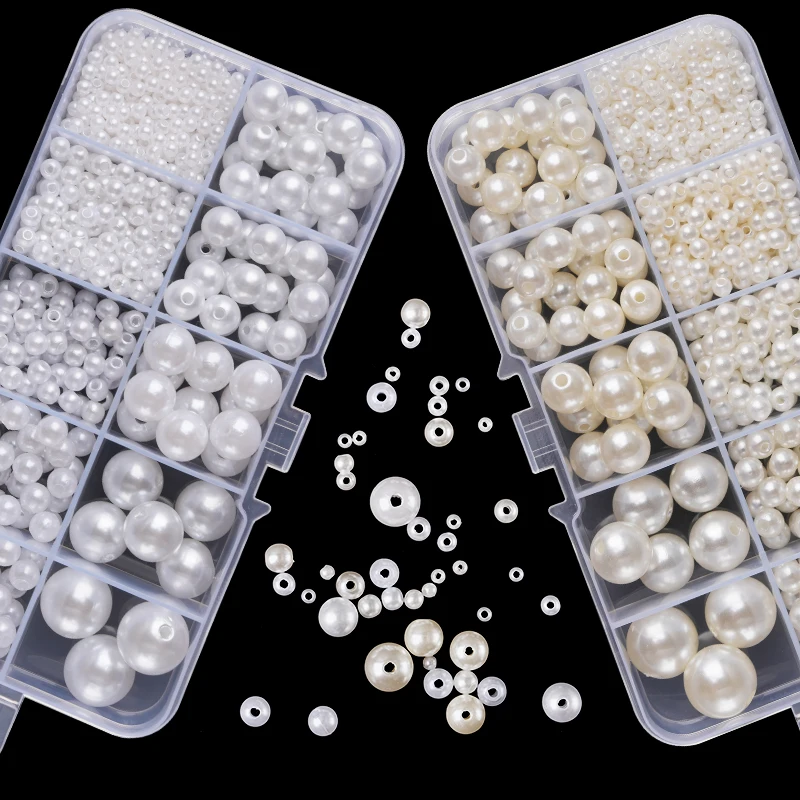 800pcs Artificial Faux Pearl R - Resin Jewelry Kit recension och pris